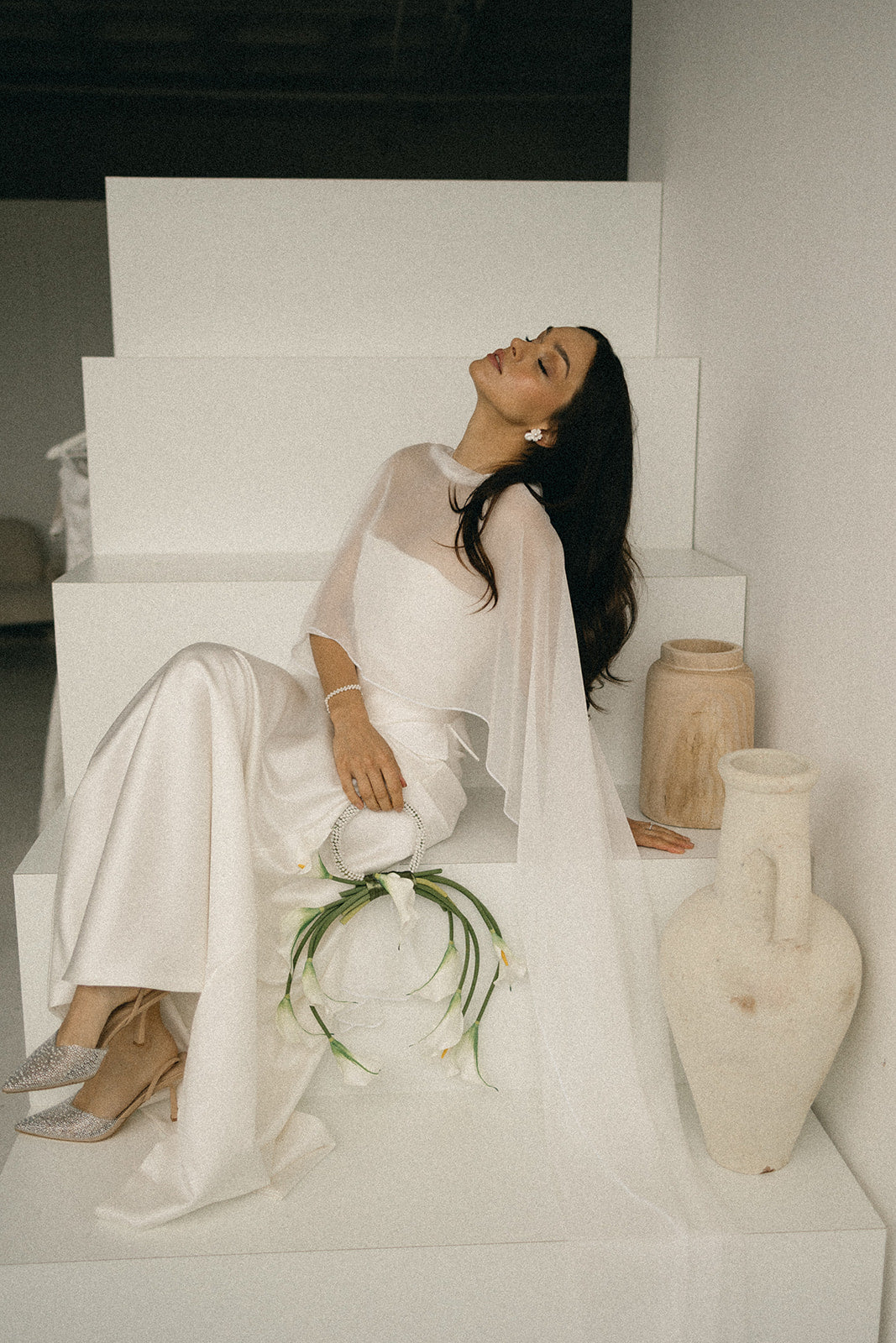 ELODIE Chiffon Cape