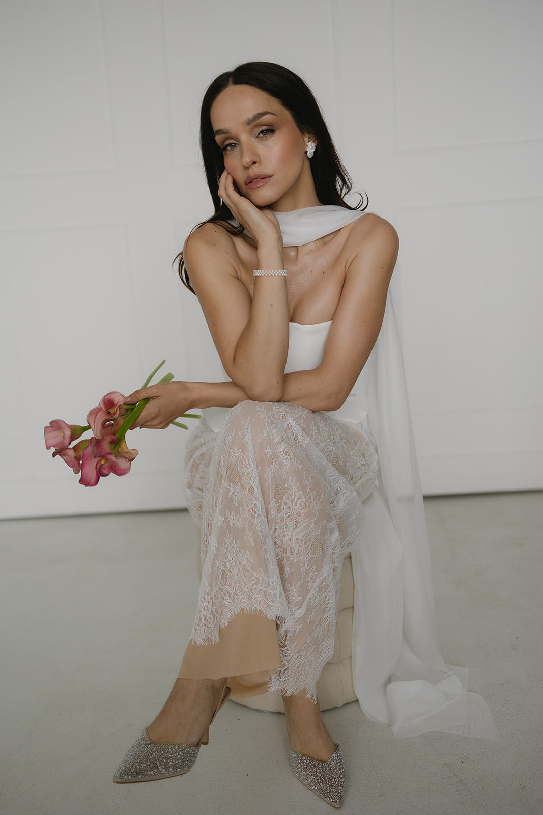 Chiffon Bridal Scarf