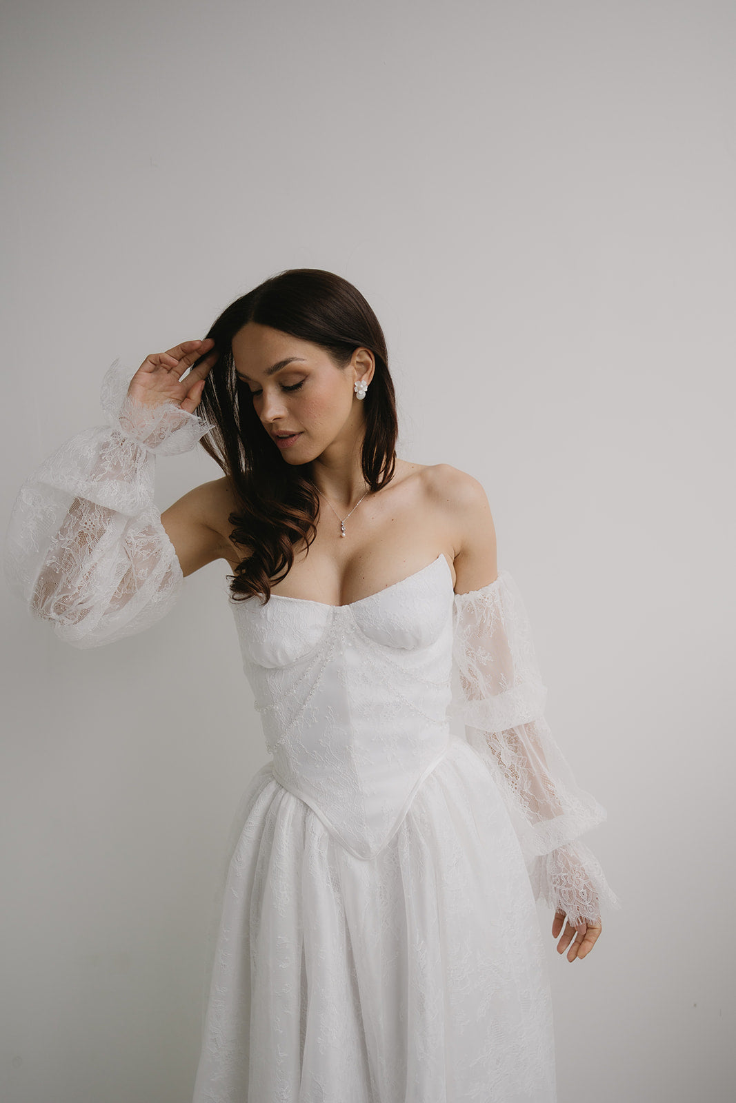 SERAPHINE Lace Puff Sleeves