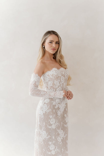 Margaux Beaded Lace Corset Wedding Dress