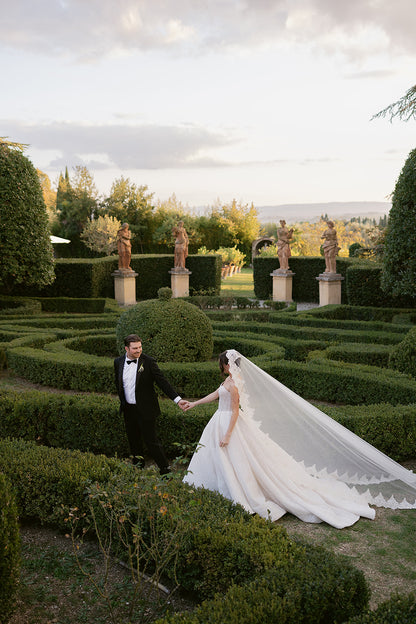 Gabrielle Lace Edge Cathedral Veil