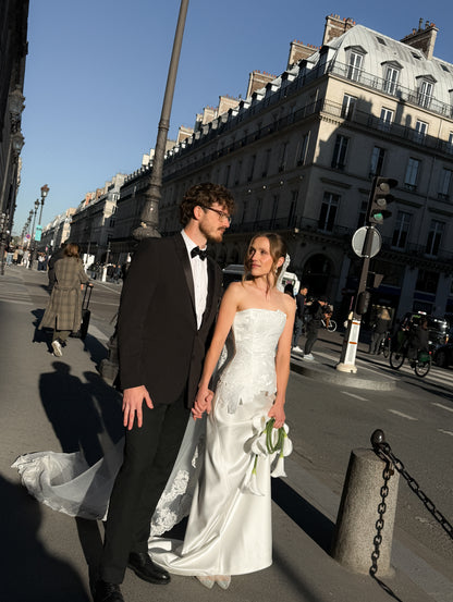 FLEUR Duchess Satin Longline Bridal Corset