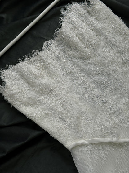 One-Of-A-Kind Bridal Mini Dress Two Piece- UK 8