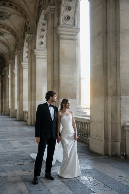 FLEUR Duchess Satin Longline Bridal Corset