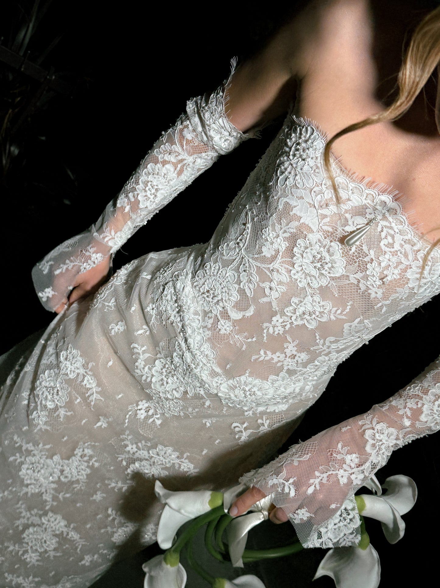 MARGAUX Beaded Lace Corset Wedding Dress