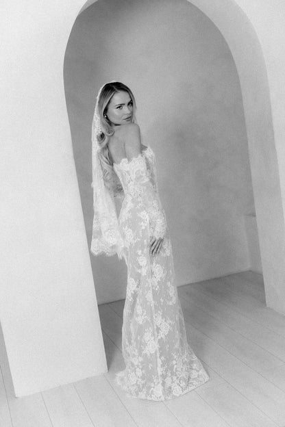 Margaux Beaded Lace Corset Wedding Dress