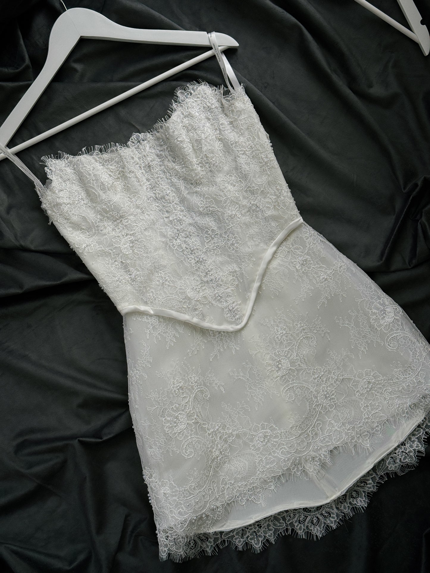 One-Of-A-Kind Bridal Mini Dress Two Piece- UK 8