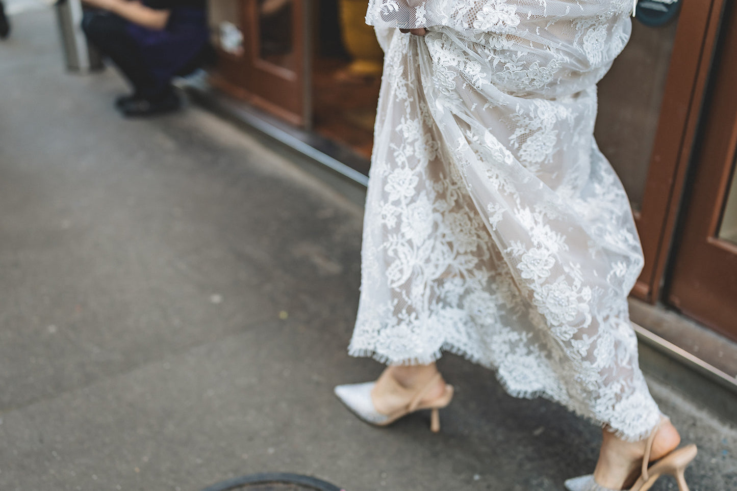 MARGAUX Beaded Lace Corset Wedding Dress