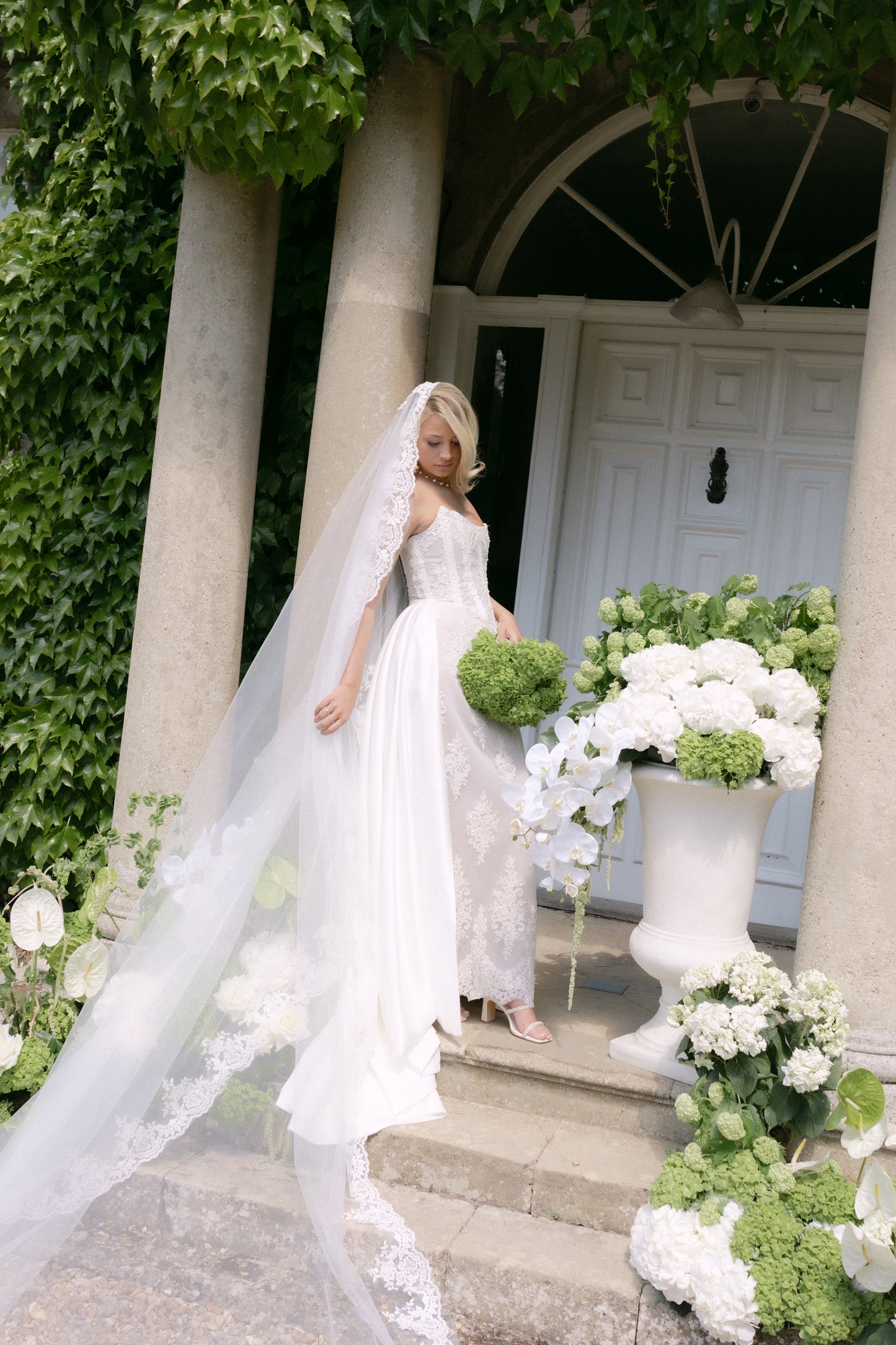 CELESTE Duchess Satin Overskirt