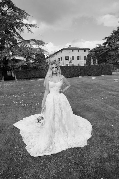 Laura Ivory Lace Wedding Dress
