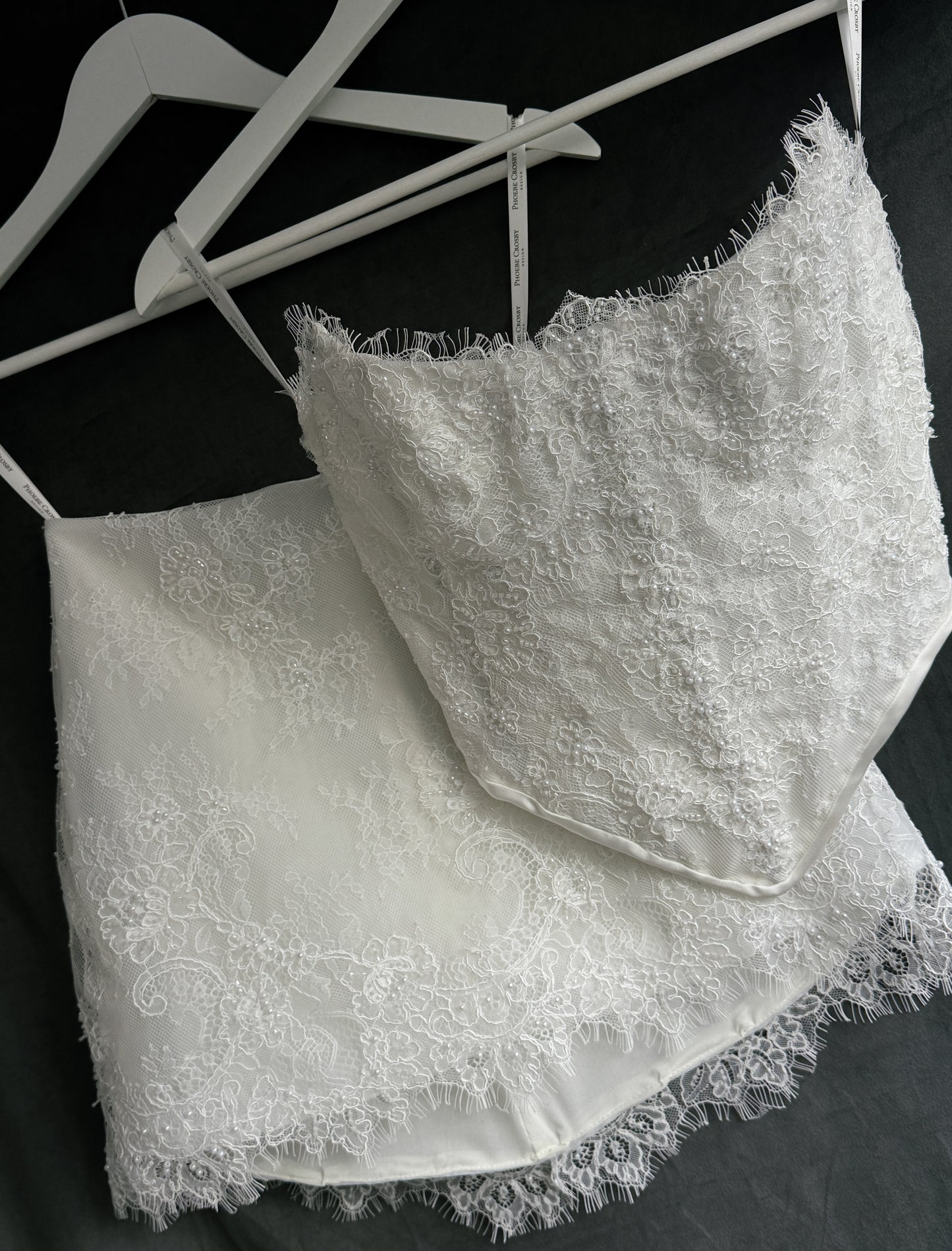 One-Of-A-Kind Bridal Mini Dress Two Piece- UK 8