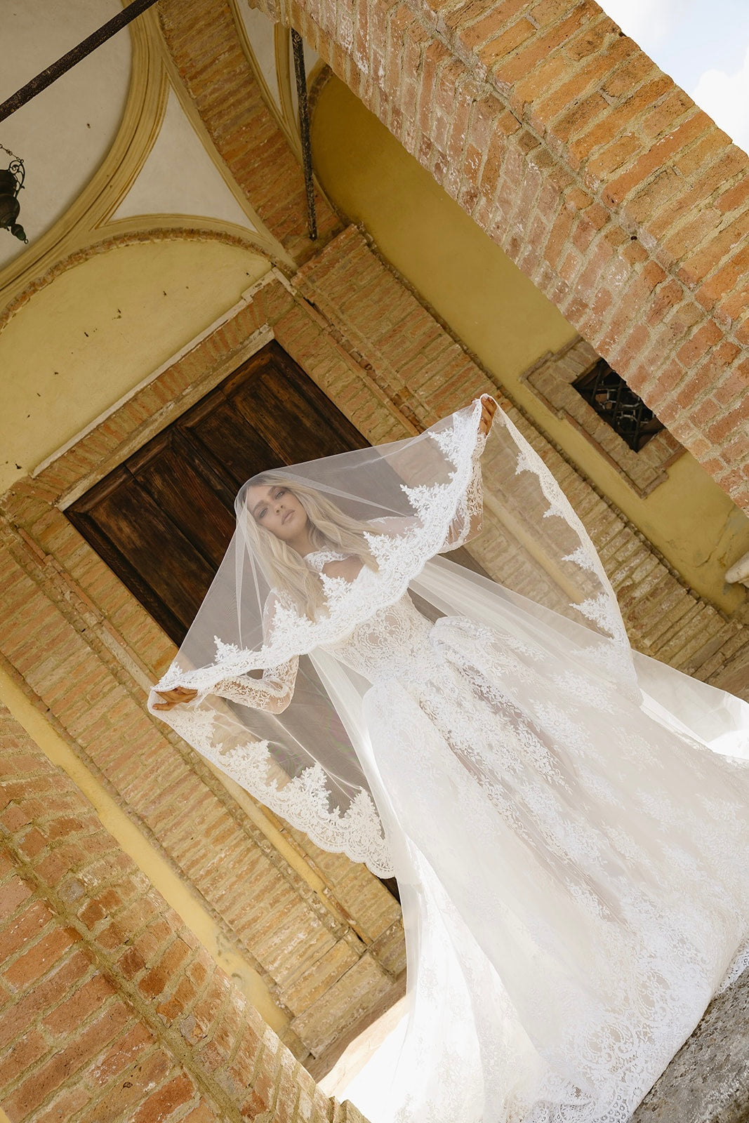 Siena Lace Edge Blusher Veil