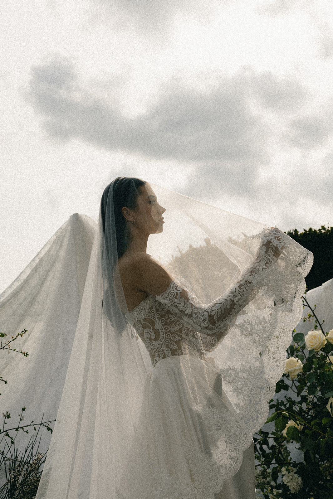 Lana Nude Lace & Satin Wedding Dress