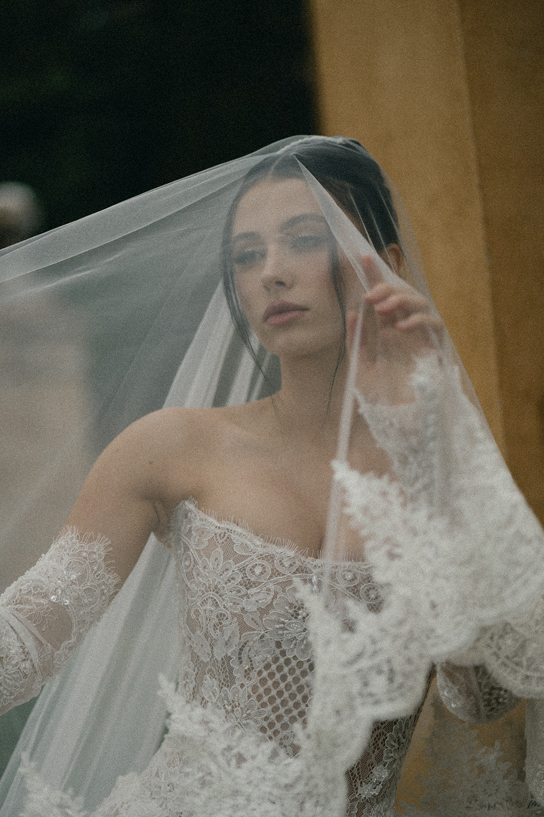 Luciana Nude Lace Wedding Dress