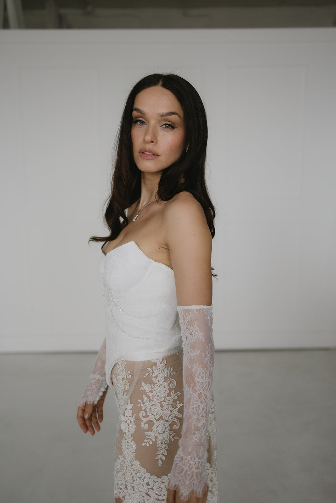 SOLEIL Beaded Mini Skirt
