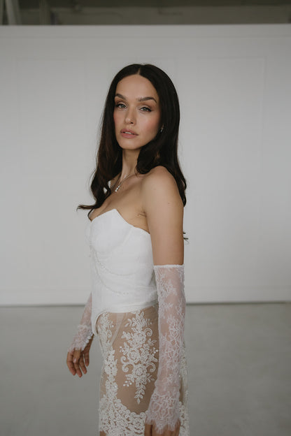 SOLEIL Beaded Mini Skirt